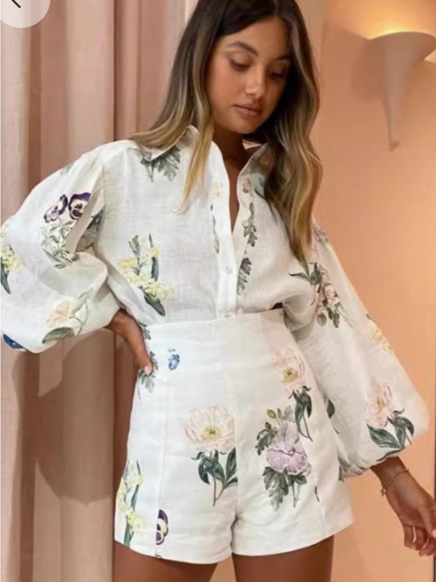 Boutique Floral Linen Set New